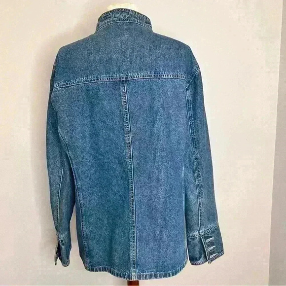 Bill Blass Jeans Women Size XL Denim Jacket Front Pockets Cotton - Picture 5 of 10